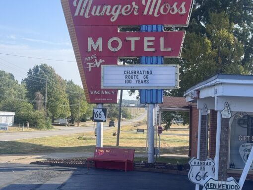 Route 66 day 5 – The morning serenade at the Munger Moss